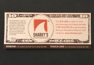 Sharky's coupon